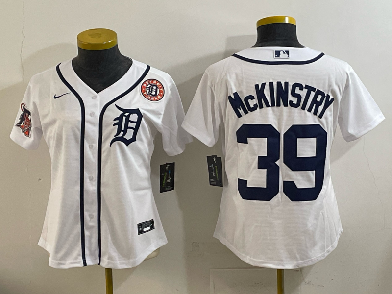 Women Detroit Tigers #39 McKinstry white 2025 Nike MLB jersey 015